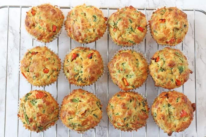 Spinach Cheese Savoury Lunchbox Muffins My Fussy Eater Easy