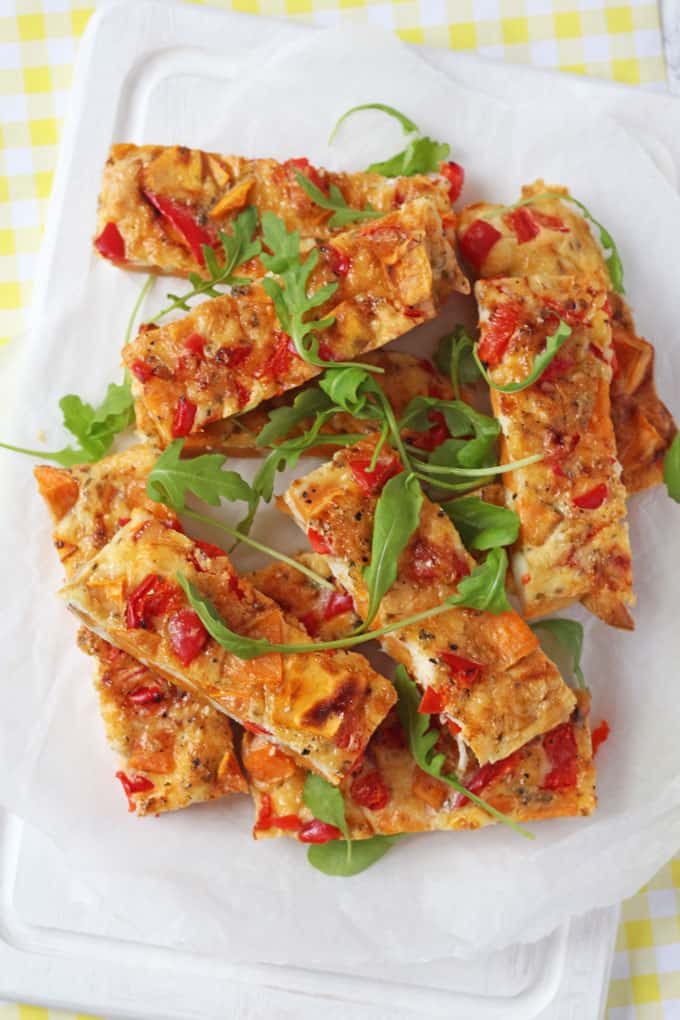 sweet potato frittata slices