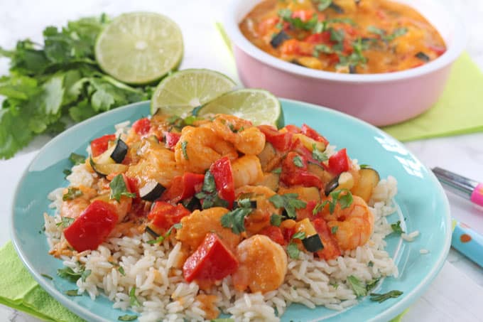 kid approved fish recipes -  Thai Red Curry 