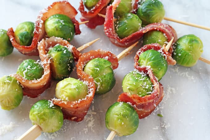 Bacon & Parmesan Brussels Sprout Skewers - My Fussy Eater | Easy Family ...