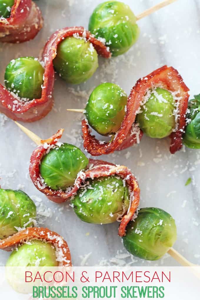 Bacon & Parmesan Brussels Sprout Skewers Pinterest Pin!