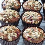 Delicious and filling Berry Breakfast Muffins packed full of healthy ingredients including oats, yogurt, coconut oil, banana and apple sauce.