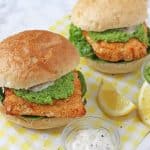 Comfort food can still be healthy! These super tasty Fish Finger Sandwiches are lightly coated in breadcrumbs and then air fried for a crunchy coating!