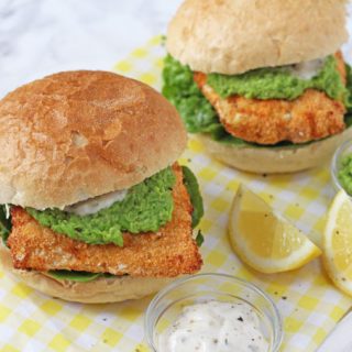 Comfort food can still be healthy! These super tasty Fish Finger Sandwiches are lightly coated in breadcrumbs and then air fried for a crunchy coating!