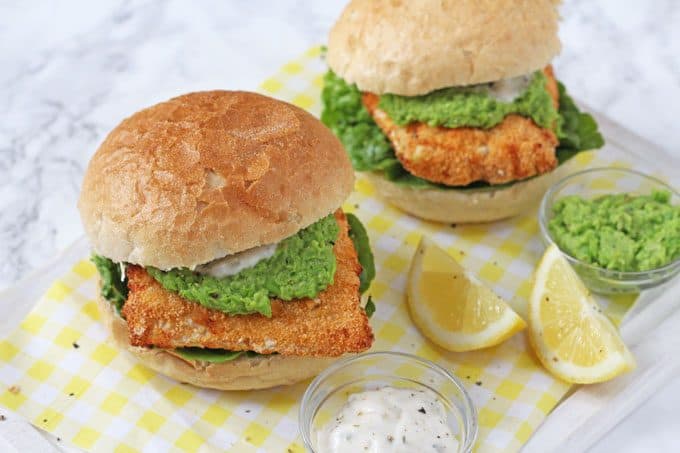 Comfort food can still be healthy! These super tasty Fish Finger Sandwiches are lightly coated in breadcrumbs and then air fried for a crunchy coating!