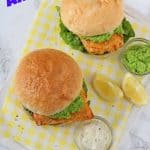 Comfort food can still be healthy! These super tasty Fish Finger Sandwiches are lightly coated in breadcrumbs and then air fried for a crunchy coating!