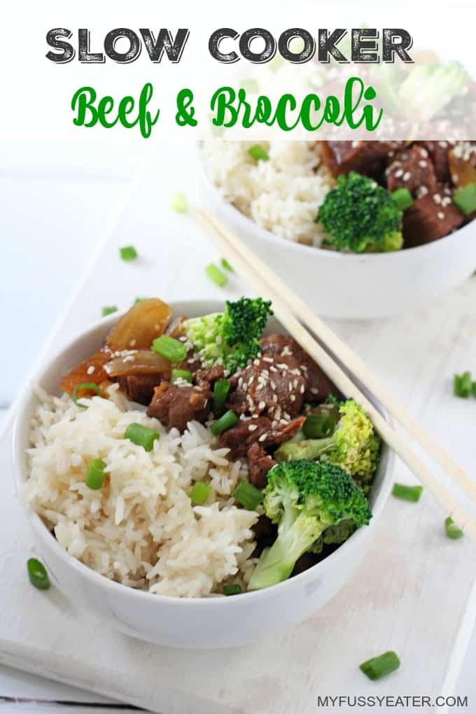 slow cooker beef & broccoli pinterest pin