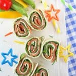 Really easy to make and packed with nutritious ingredients, these Salmon Pinwheels make an excellent lunch for kids either at home or packed into a lunchbox!