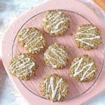 These delicious cookies are gluten, dairy and egg free, low in sugar and packed with nutritious oats and carrots! A great way to get the kids into the kitchen cooking!