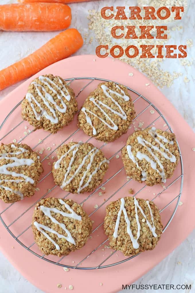 Carrot Cake Cookies Pinterest Pin