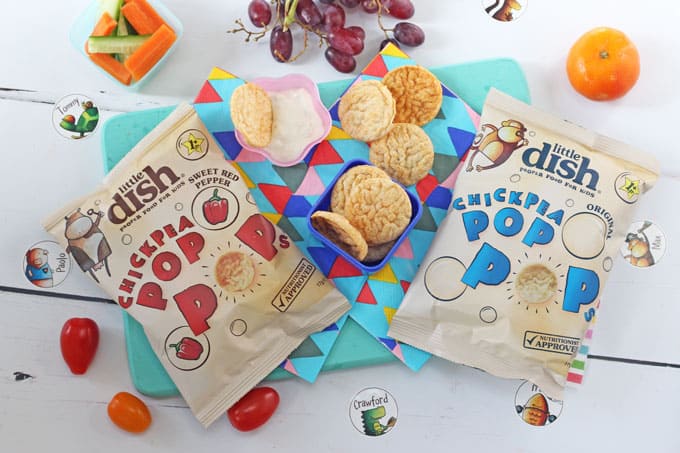 Pop Pops - A brand new popped savoury snack from Little Dish made with 40% chickpeas