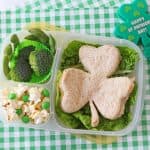 A cute but super simple lunch box idea for kids this St Patrick's Day!