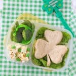 A cute but super simple lunch box idea for kids this St Patrick's Day!