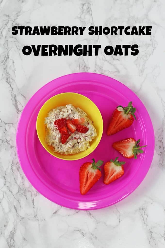 Breakfast Ideas For Kids 5 - Strawberry Shortcake Overnight Oats