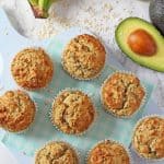 Delicious oat muffins with no added sugar or honey; sweetened naturally with banana, avocado and apple sauce! Great for baby led weaning and older kids too!