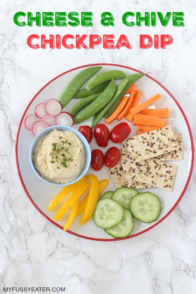 cheese & chive chickpea dip