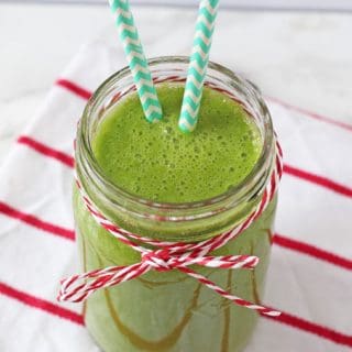 A tasty dairy free smoothie packed with kale, pineapple, mango and melon. A super delicious and healthy start to the day!