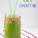 A tasty dairy free smoothie packed with kale, pineapple, mango and melon. A super delicious and healthy start to the day!