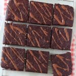 These delicious brownies are refined sugar free, instead sweetened with apple and banana and a little honey. They're also packed with nutritious almonds and are gluten and dairy free!