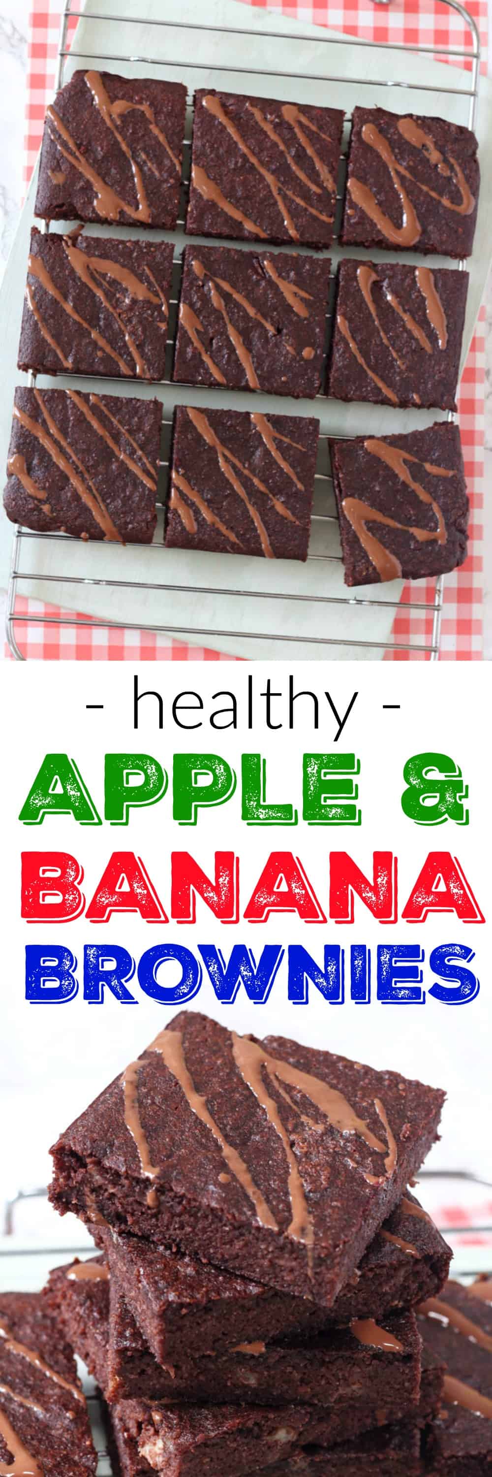 These delicious brownies are refined sugar free, instead sweetened with apple and banana and a little honey. They're also packed with nutritious almonds and are gluten and dairy free!