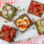 Delicious open rye bread sandwiches, quick and easy to whip up for a healthy lunch at home!