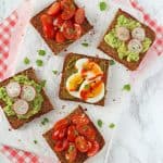 Delicious open rye bread sandwiches, quick and easy to whip up for a healthy lunch at home!