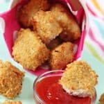 These delicious Crispy Baked Quinoa Chicken Nuggets are a tasty and healthy twist on a classic children's favourite!