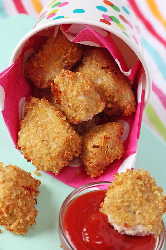 nuggets with tomato ketchup