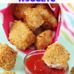 These delicious Crispy Baked Quinoa Chicken Nuggets are a tasty and healthy twist on a classic children's favourite!