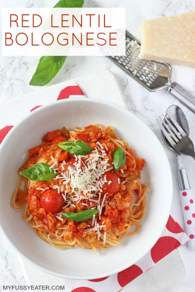 Red Lentil Bolognese