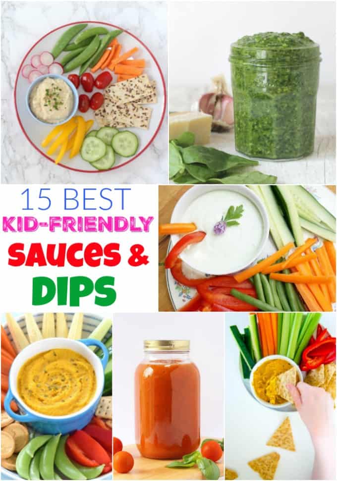 15 of the best kid-friendly Sauces & Dips pinterest pin