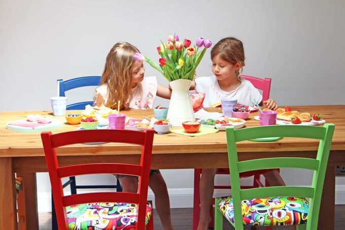 Beautiful bespoke chairs and barstools from Cheeky Chairs. Perfect for adding a splash of colour to your kitchen!