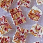 A delicious new twist of my classic Frozen Yogurt Bark, this time with peanut butter and jelly. A really great summer snack that the kids will love!