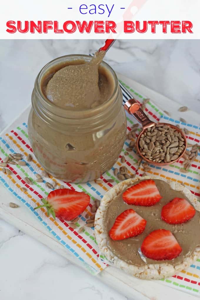 Easy Sunflower Butter Pinterest Pin