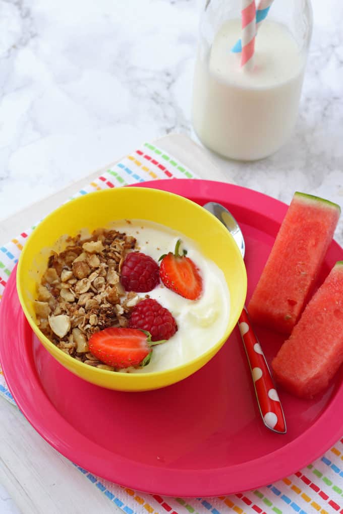 greek yogurt with Nutty Nosh Granola