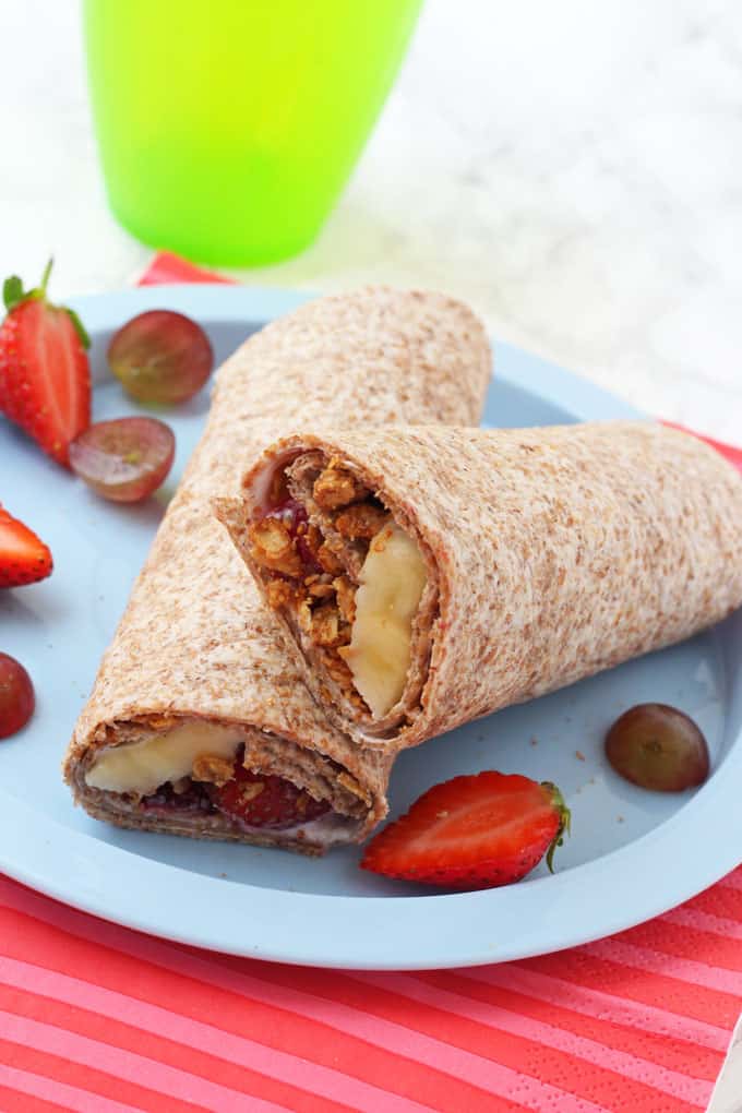 fruity breakfast wrap