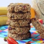 Sweetened with bananas and a little honey, these Breakfast Cookies are packed with slow releasing carbs and fibre too. Perfect for feeding your family on busy mornings!