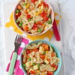 Feeding kids this summer is super easy with this delicious and quick Pasta Salad recipe!
