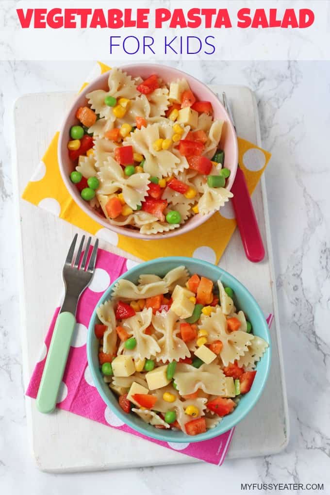 Feeding kids this summer is super easy with this delicious and quick Pasta Salad recipe!