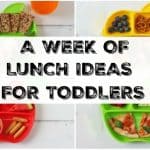Seven quick, easy and healthy lunch ideas you can feed your toddler this week!