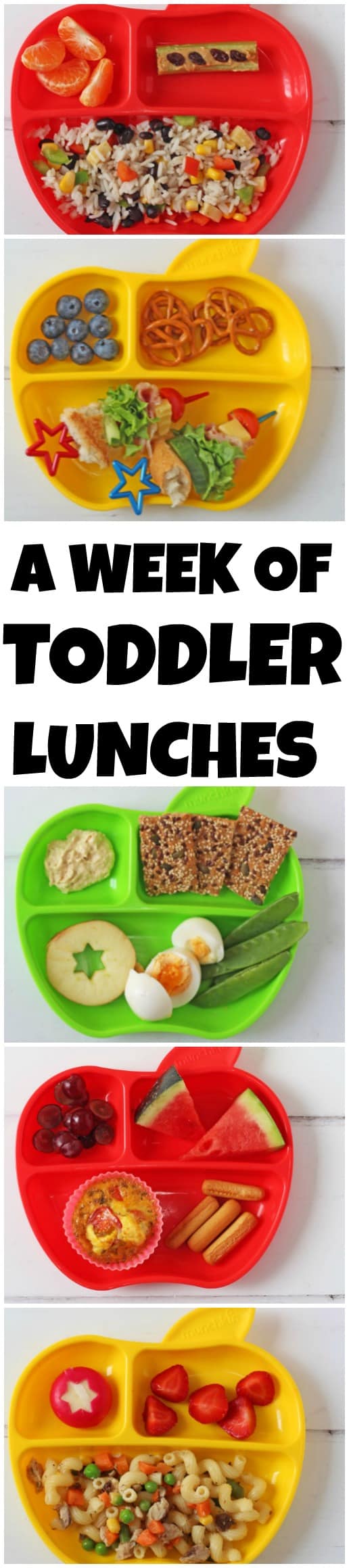 A Week of Lunch Ideas For Toddlers Pinterest Pin