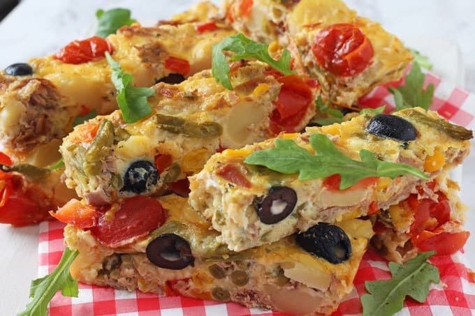 kid approved fish recipes Tuna Nicoise Frittata