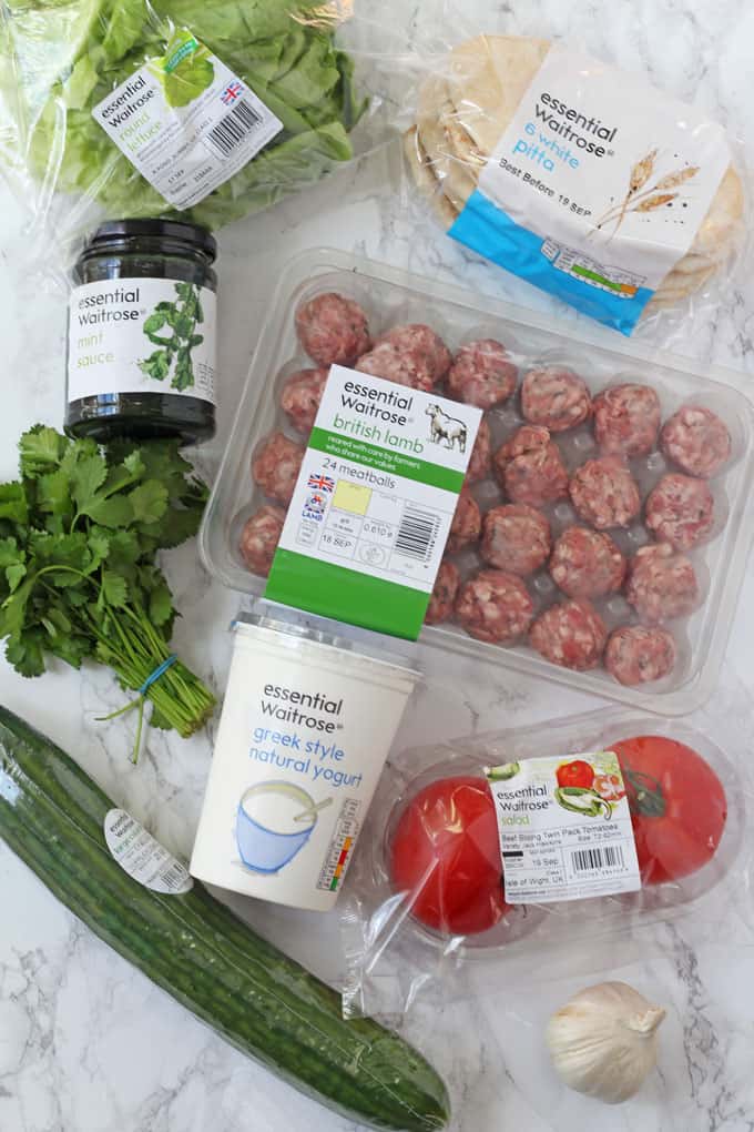 Lamb Kofta ingredients