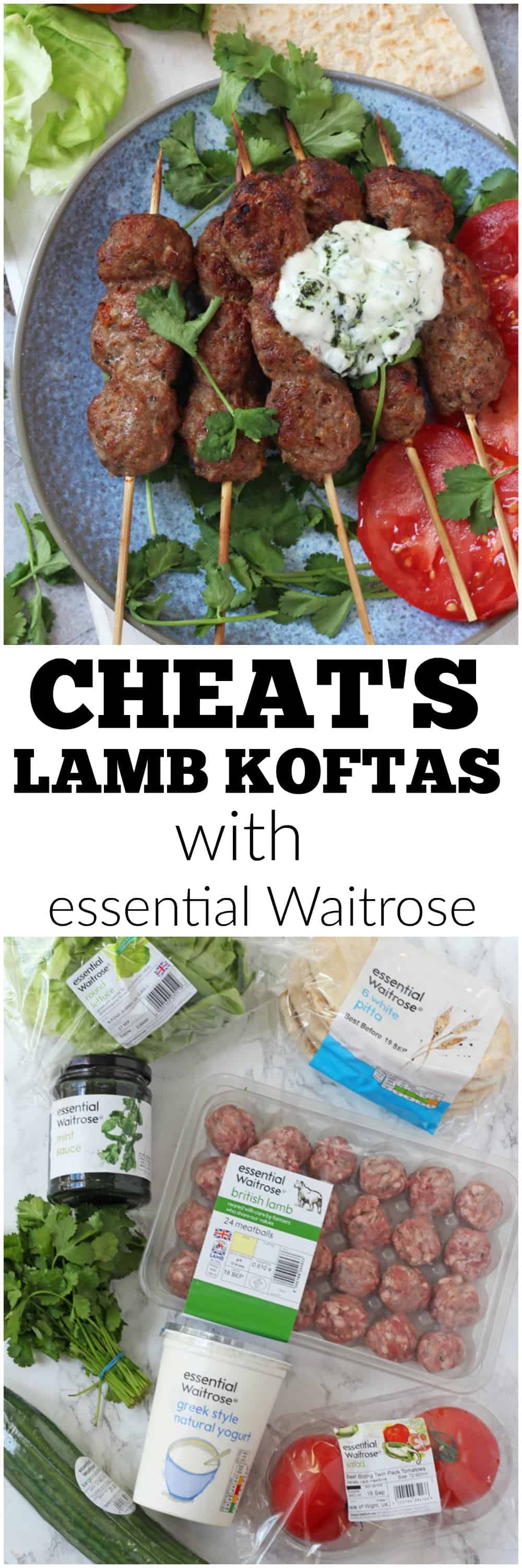 Lamb Koftas for dinner made super easy with my little cheat's hack using essential Waitrose ingredients