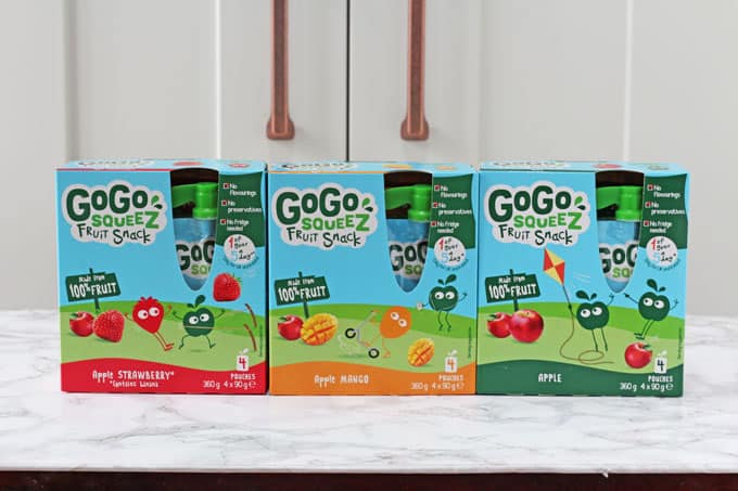 Healthy snacking for kids on the go made easy with GoGo squeeZ!