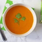 Fragrant Thai Carrot & Coconut Soup made with the exact ingredients in Heniz Soup Of The Day