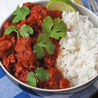 A really easy Lamb Curry recipe made with lamb shoulder and slow cooked to make it deliciously tender.