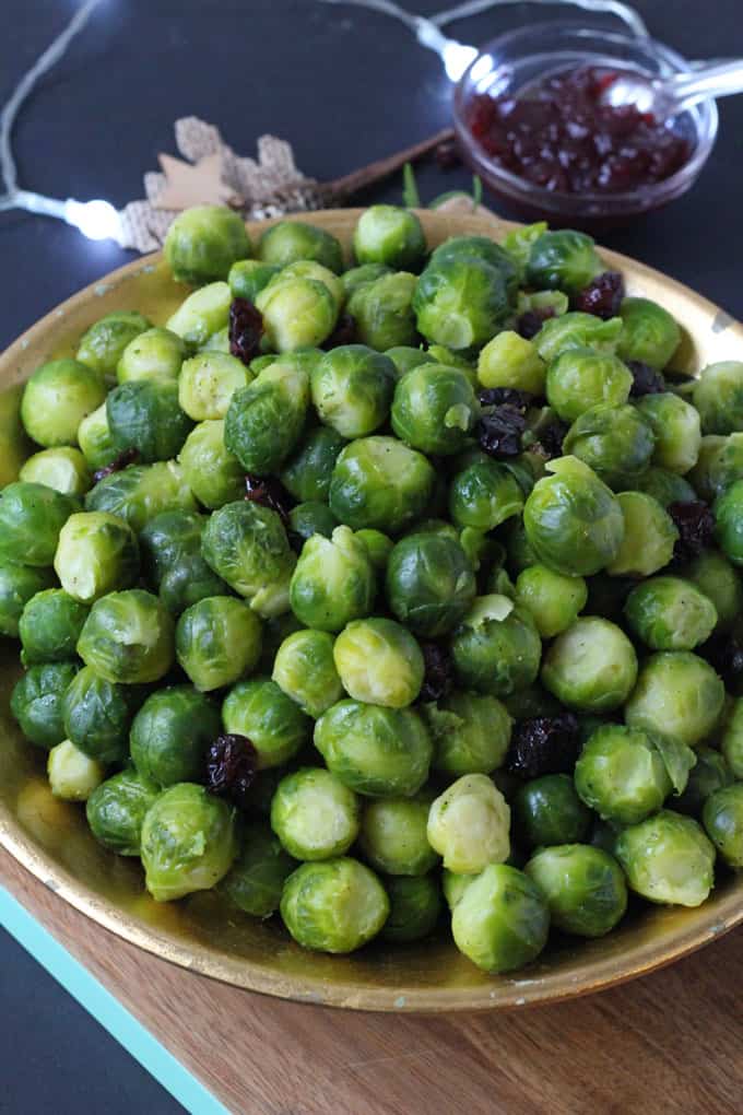 brussels sprouts with cranberries