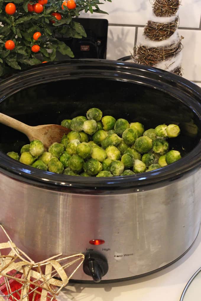 slow cooker brussels sprouts