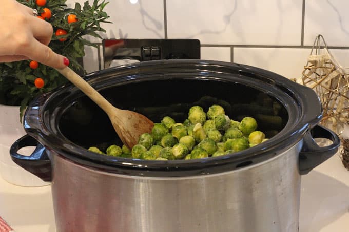 brussels sprouts in the slow cooker